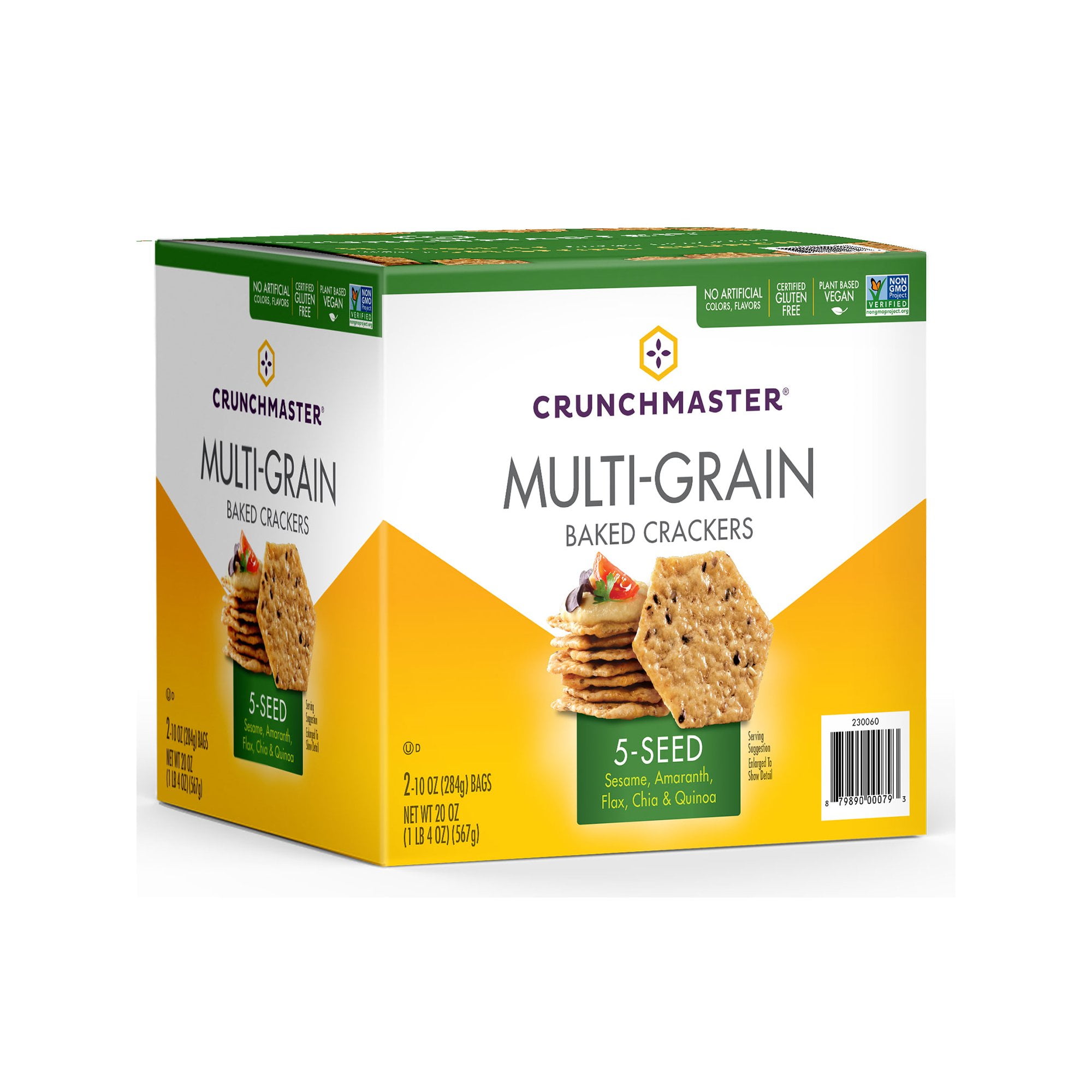 Branded Crunchmaster 5 Seed Multi-Grain Crackers (10 oz., 2 ct.) Pack of 1