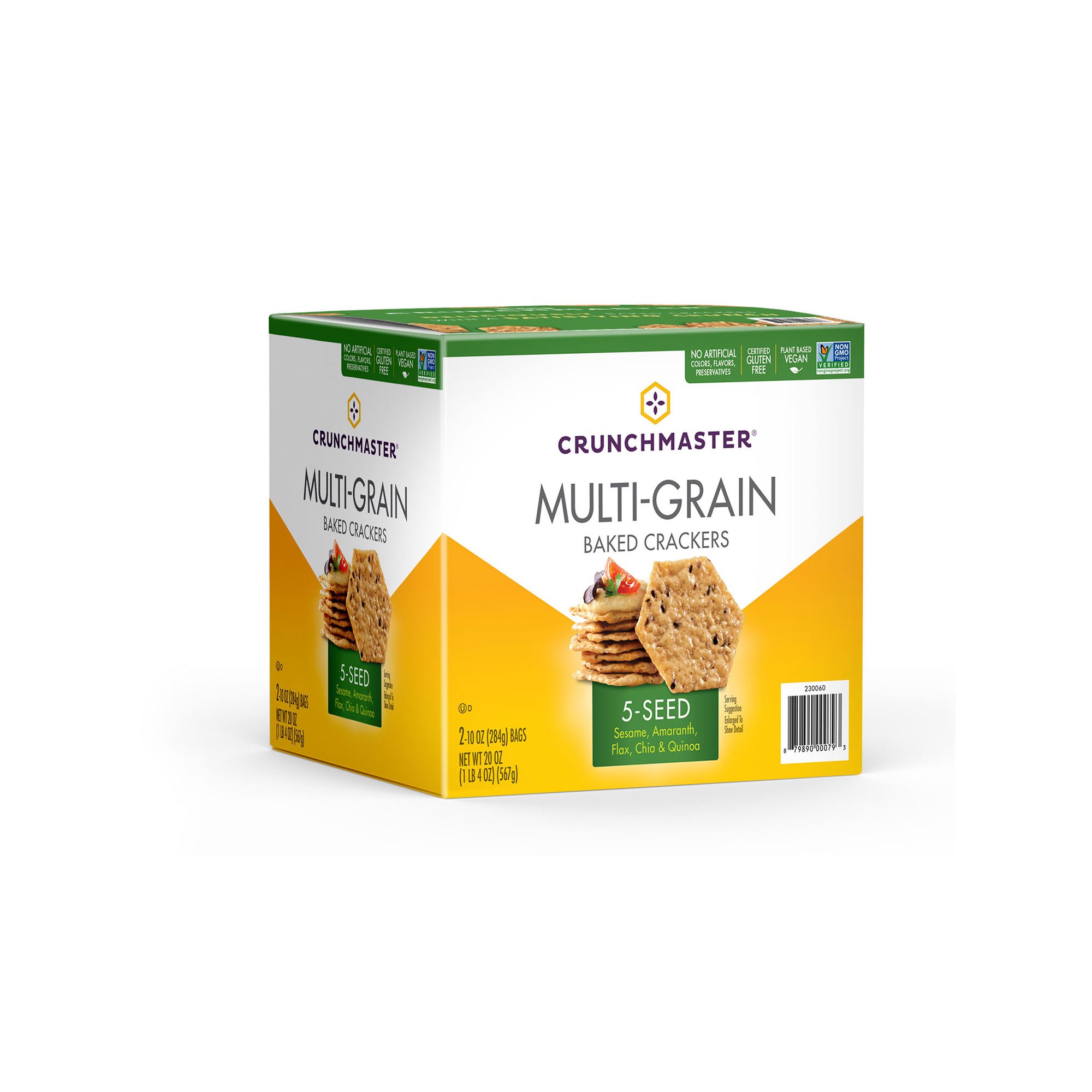 Branded Crunchmaster 5 Seed MultiGrain Crackers (10 oz., 2 ct.) Pack