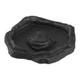 thumbnail image 2 of Plato de baño para reptiles, plato de alimentación para reptiles, comedero decorativo para terrario, cuenco para tortugas, suministros para mascotas, negro M, 2 of 8
