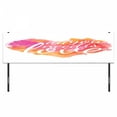 thumbnail image 3 of Saying Headboard, All You Need is Love Words in Colorful Watercolor Splash Background Art Print, Upholstered Decorative Metal Bed Headboard with Memory Foam, King Size, Red Fuchsia, by Ambesonne, 3 of 4