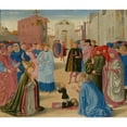 thumbnail image 3 of Benozzo Gozzoli 23x20 Black Modern Framed Museum Art Print Titled - Saint Zenobius Resuscitating a Dead Child, 3 of 5