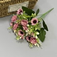 thumbnail image 2 of JHyouerji Artificial Flowers 15 Heads Faux Bouquet Florals Arrangements Decor for Farmhouse Home Wedding Table Centerpiece, Fake Plastic Flower for Vase Decoration, 2 of 7
