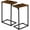 Rustic Brown, variant on C Shaped End Tables Set of 2, Couch Side Tables that Slide Under Sofa, Slim TV Trays for Living Room and Bedroom, Narrow Space Saving Laptop Workstation, Black, HET02BBK