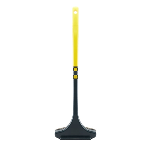 Wosthever Mango cómodo para un fácil mantenimiento de ventanas y pantallas, cepillo de limpieza para pantallas de vidrio y ventanas Suministros de limpieza para el hogar amarillo verde