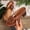 Brown, variant on Women's Thong Block Heel Flip Flops Casual Summer Retro Sandals with 3D Floral Accent Hollow Out Design Solid Color Faux Leather Heeled Sandals for Beach Daily Walking Outdoor Use