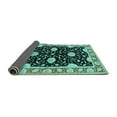 thumbnail image 2 of Ahgly Company Indoor Rectangle Oriental Turquoise Blue Industrial Area Rugs, 5' x 7', 2 of 4