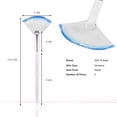 thumbnail image 2 of Taklon Fan Mask Brush Acid Applicator for Glycolic Peel/Masques (4. white/blue), 2 of 5