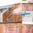 thumbnail image 6 of Innovative Kitchen Garbage Bag Holder Convenient Cabinet Door Garbage Bag Holder Sturdy Storage Rack for Small Spaces, 6 of 11