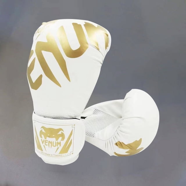 Guantes de boxeo de PU para adultos y niños, equipo de protección para combate de Sanda, suministros de Taekwondo, guantes de boxeo de combate