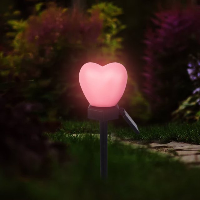Decoraciones para el Día de San Valentín Trieiy, luz solar para jardín, luz LED para el Día de San Valentín, luz para árbol de césped, luz para enchufe, decoración navideña para exteriores con