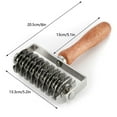 thumbnail image 3 of Pastry Lattice Roller Cutter - Stainless Steel Dough Lattice for Pie Pizza Bread beef wellington Pastry Crust Roller Cutter, 3 of 8