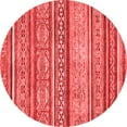 thumbnail image 1 of Ahgly Company Indoor Round Abstract Red Modern Area Rugs, 5' Round, 1 of 4