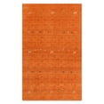 thumbnail image 6 of Rugsotic Carpets Handmade Rugs Hand Knotted Loom Rectangle 3'x5' Orange Wool for Indoor Use, 6 of 6