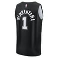 thumbnail image 3 of Men's Fanatics Victor Wembanyama Black San Antonio Spurs 2025/26 City Edition Fast Break Jersey, 3 of 5