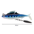 thumbnail image 5 of Señuelo suave 3D Eyes Jig Head cebo de pesca artificial con lentejuelas azul Hugtrwg  Para estrenar, 5 of 5