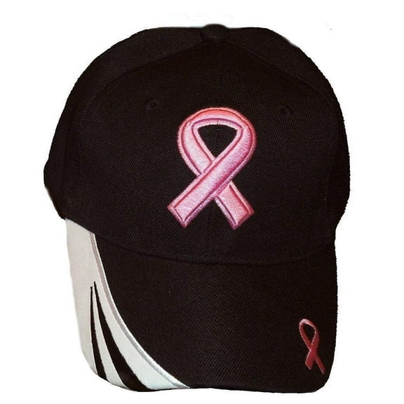 Breast Cancer Awareness Pink Ribbon Baseball Cap, Hats for Men & Women, Acrylic Baseball Caps, 3D Embroidery