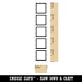 thumbnail image 2 of Square Check Box List Bullets Vertical Rectangle Rubber Stamp Stamping Scrapbooking Crafting - Small 2.50in, 2 of 7