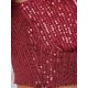 thumbnail image 5 of Conjuntos de lentejuelas INSPIRE CHIC para mujer, top de tanque brillante y pantalones de pierna ancha, atuendo de dos piezas, color burdeos, 5 of 6