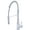 Polished Chrome, variant on Olympia Faucets K-5090-MB I2v 1.5 GPM Single Hole Pre-Rinse Kitchen Faucet - Black