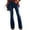 Blue, variant on Jeans For Women Flare Bell Bottom Casual Lightweight Comfortable Jeans Black XXL