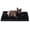 Black-29.0"L x 18.0"W x 3.0"Th, variant on Dog Crate Bed Waterproof Deluxe Plush Beds With Removable Washable Cover Anti-slip Bottom Pet Sleeping Mattress For Large  Medium Small Dogs 41 X 27 Inch Black