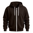 thumbnail image 2 of Kezqiaxn Mens Zip Up Hoodie Fall Long Sleeve Warm Athletic Jacket with Pockets Hoodies for Men Oversized Sweatshirt, 2 of 5