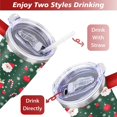 thumbnail image 5 of Santa Stick Candy Leaves Snowflakes 40 Oz Tumbler with Handle Lid and Straw Stainless Steel Double Walled Vacuum Insulated Cup Merry Christmas Gifts Tumbler for Women Men Friends Outdoor Indoor, 5 of 6