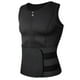 thumbnail image 5 of Chaleco de entrenamiento de cintura con cremallera y traje de sauna de neopreno para hombre, 5 of 8