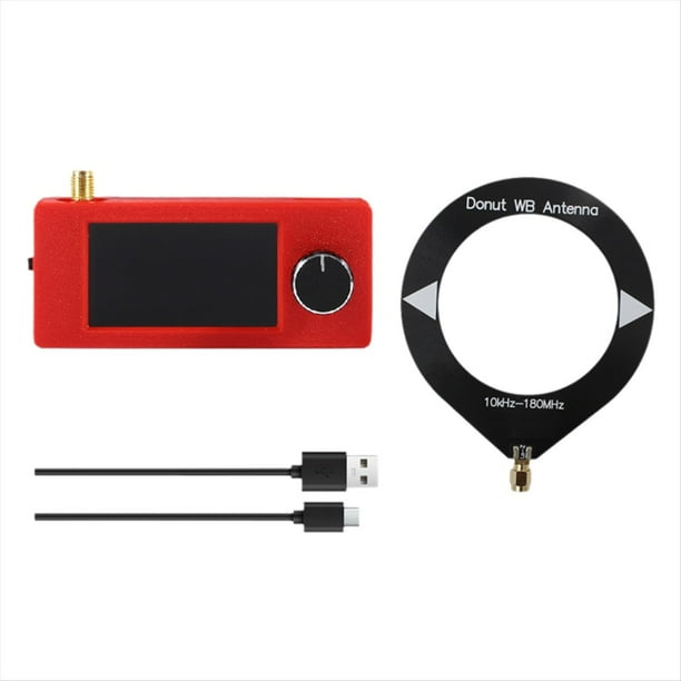 Radio de Bolsillo SI4732 con Interfaz SMA de 10-180 MHz, Miniantena de Bucle, Pantalla IPS de 1,9 Pulgadas, LSB, USB, AM y FM.