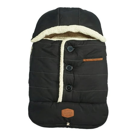 UPC: 0614002008324 | JJ Cole Bundle Me Winter Baby Car Seat Cover and Bunting Bag Urban Black Weather Resistant Baby Carrier Cover Winter Baby Essentials 1 Count (Pack of 1) Black
