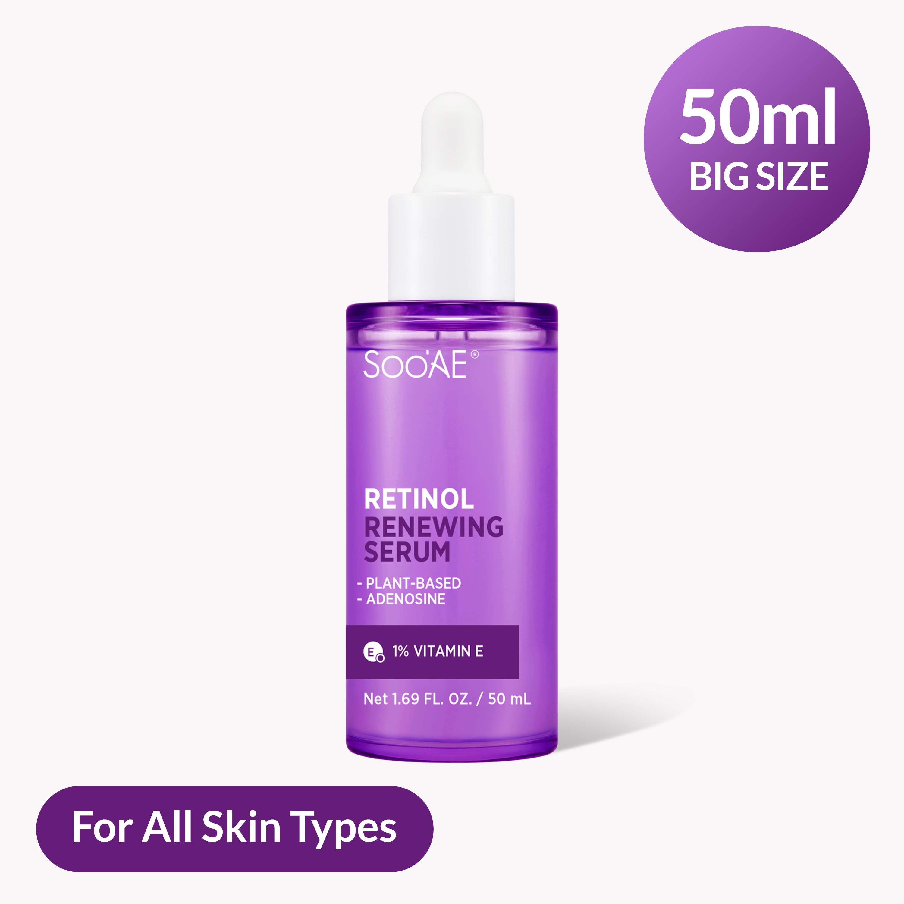 Soo'AE Sérum Rénovateur Rétinol Net 1,69 FL. OZ. / 50 ml