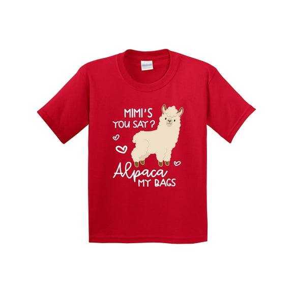 Inktastic Mimi's You Say Alpaca My Bags Youth T-Shirt