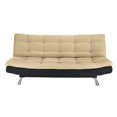 thumbnail image 6 of DHP Premium Stella Convertible Sofa in Tan and Black, 6 of 7