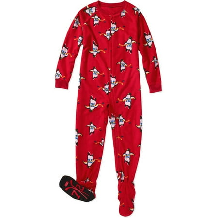 footed pajamas boys xl faded glory