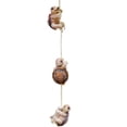 thumbnail image 1 of Hanging Garden Statue Resin Animal Frog Tortoise Ornament Set Frolicking on the String Funny Outdoor Window Pendant  A, 1 of 5