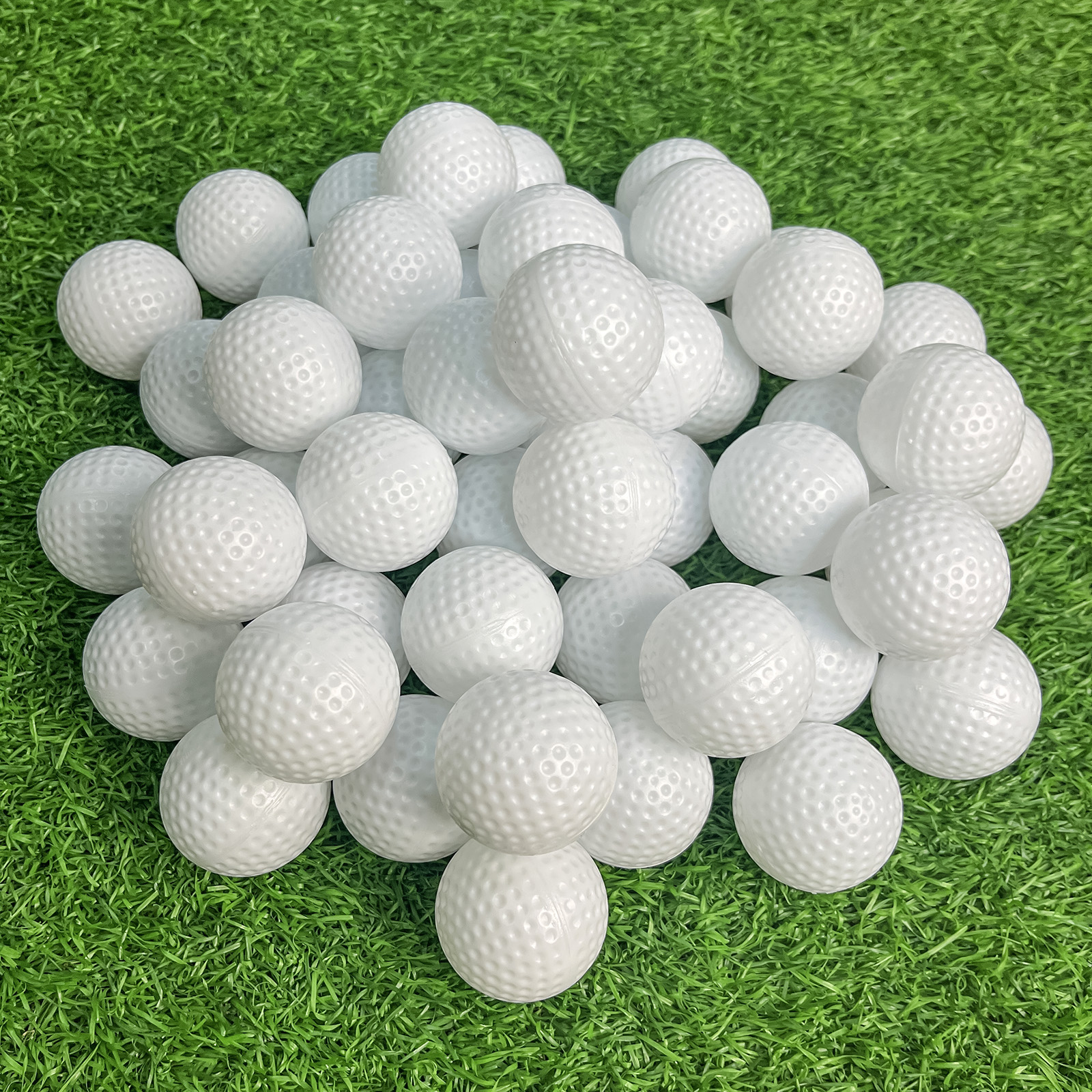 Plastic Golf Balls Practice, 100 Pack Hollow Plastic Golf Balls Indoor Outdoor Training, Golf Party Decorations