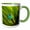 Green/White, variant on 3drose, Ecuador, Nono. Sparkling Violet-ear Hummingbird on Leaf., 11oz Two-tone Red Mug