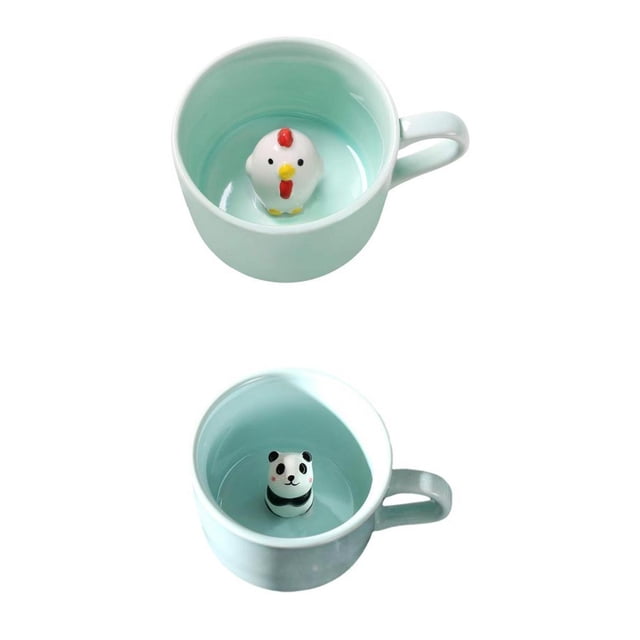 taza de café de dibujos animados,tazas de cerámica taza de café tazas mujeres dibujos animados lindo,animal dentro de la taza tazas lindas 3d taza de café panda,regalos kawaii con animal en
