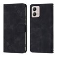 thumbnail image 2 of Compatible with Motorola Moto G53 Classic Embossed PU Leather Case with Card Holder Shockproof Cover, 2 of 5