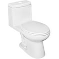 thumbnail image 1 of 3 L/4.8 L Chaplin High Efficiency Dual Flush Elongated Toilet - White, 1 of 2