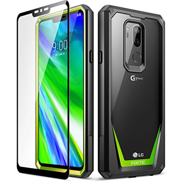 Lg G7 Case Lg G7 Thinq Case Poetic Guardian Scratch Resistant 360 Degree Protection Full Body Rugged Clear Bumper Case With Tempered Glass For Lg G7 Thinq Green Nbsp Walmart Com Walmart Com