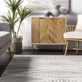 thumbnail image 5 of nuLOOM Briggs Tribal Striped Area Rug, 4' x 6', Briggs Light Grey, 5 of 5