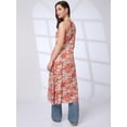thumbnail image 3 of Globus Women Halter Neck Floral Print A-Line Workwear Kurta, 3 of 6