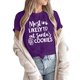 thumbnail image 1 of Gibobby Tops navideños para Mujer Camisetas estampado navideño para mujer, camisetas de manga corta, camisetas holgadas informales, camisetas de algodón(Morado,M), 1 of 5