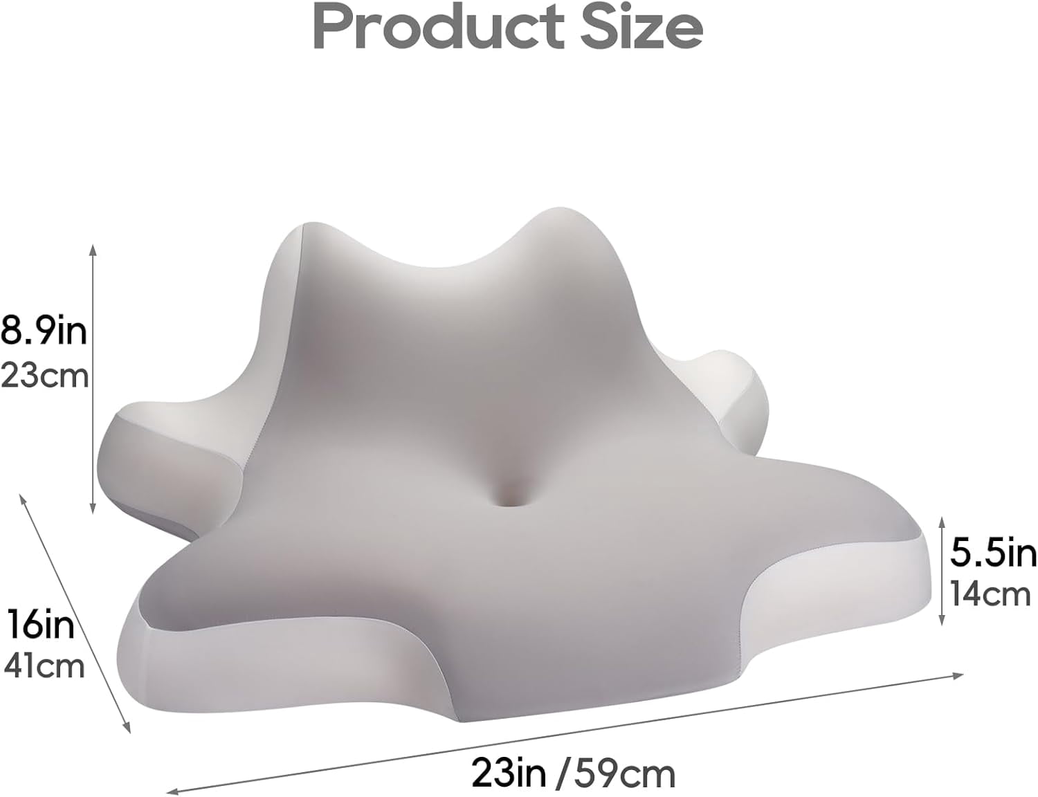 Aorsher Wedge Pillow for Reading and Sleeping, Contour Memory Foam Bed Wedge for Pain Relief, Multi-Use Support Cushion for Snoring, Sitting Up in Bed, Maternity Belly & Prone Position