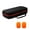 Orange color, variant on Microphone Travel Case Storage Bag Wireless Mic Protective Box Shockproof Carrying Case Pouch with Sponge Windshield