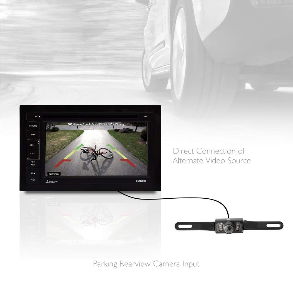 PYLE SDN65BT - 6.5'' Video Headunit Receiver, Bluetooth Wireless Streaming, CD/DVD Player, Double DIN - image 2 of 7