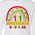 thumbnail image 4 of Inktastic Juneteenth 6-19-1865 Rainbow Long Sleeve Youth T-Shirt, 4 of 5