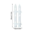 thumbnail image 3 of 22-Piece White Christmas Tree Fence Set - Decorative Plastic Picket Fencing for Holiday Garden, Yard, and Party Decor, 3 of 8