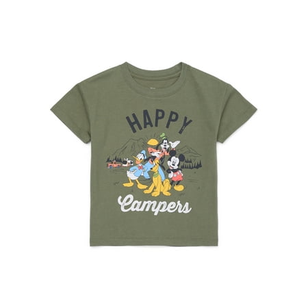 Mickey Mouse and Friends Toddler Boys Graphic Print Tee, Sizes 12M-5T